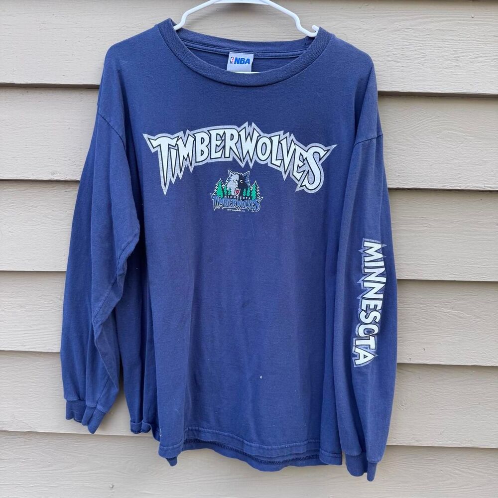 Nba Men's Navy and Blue Shirt